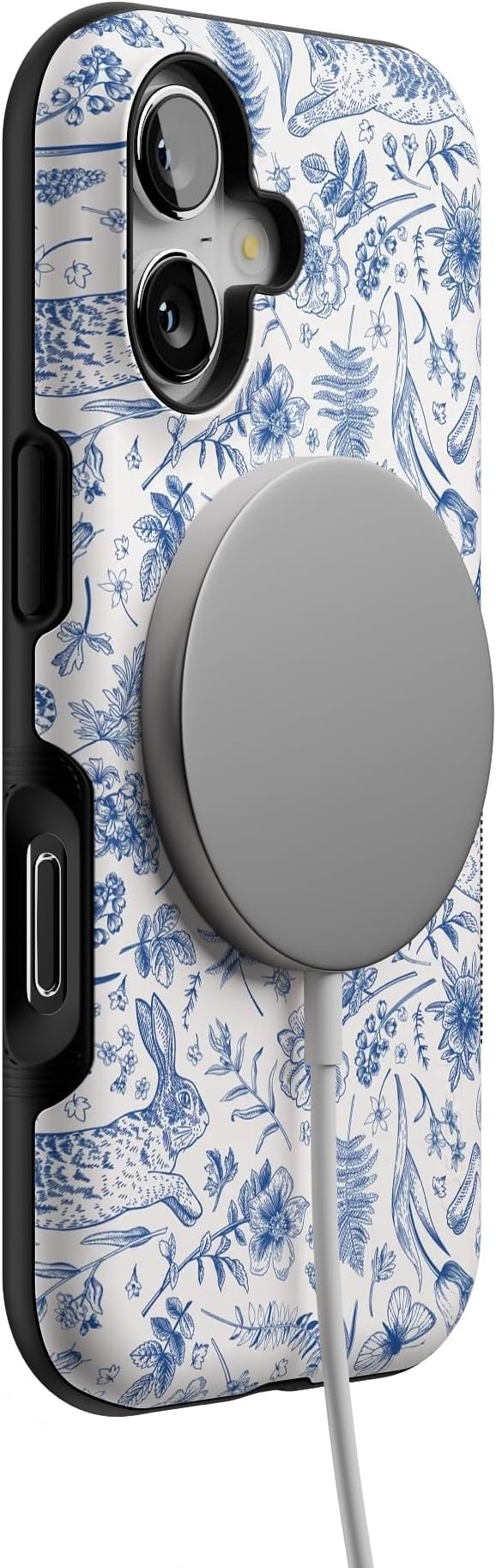 Casely iPhone 17 Case | Hop & Bloom | Bunny Toile | Bold Protective Design | Compatible with MagSafe