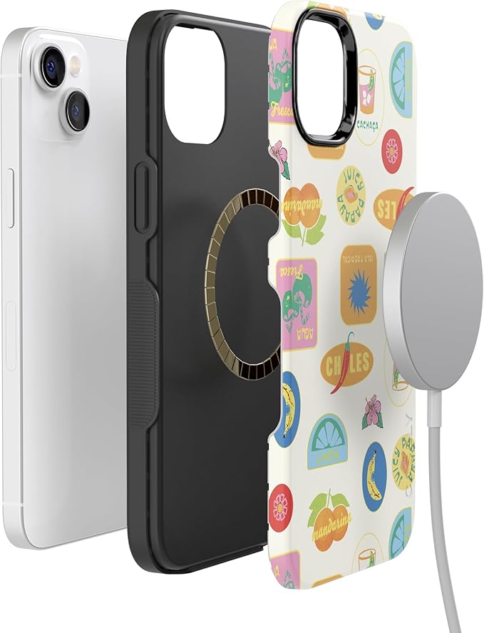 Casely iPhone 14 Case | Stuck in Paradise | Dippin' Daisy's Tropical Vacation | Compatible with MagSafe | Bold Protective Design