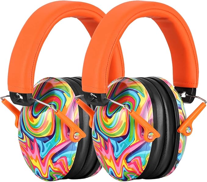 PROHEAR 032 2 Pack Kids Ear Protection, NRR 25dB, Adjustable Headband Safety Earmuffs for Sports Events, Concerts, Airports
