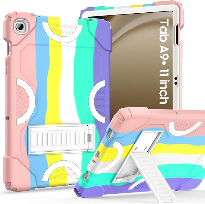 Case for Samsung Galaxy Tab A9+ 11 Inch 2023 Model (X210/X216/X218), Heavy Duty Shockproof Rugged Protective Case for Galaxy Tab A9 Plus Tablet (Camouflage+White)