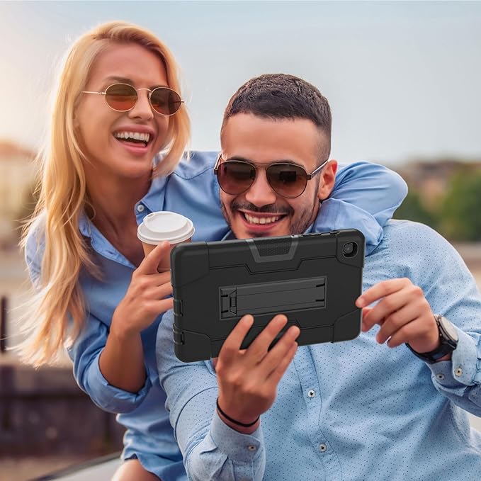 Case for Samsung Galaxy Tab A7 Lite 8.7 Inch 2021, Heavy Duty Hard PC Soft Silicone Shockproof Protective Kickstand Cover Compatibile with Galaxy Tab A7 Lite 8.7" (SM-T220 SM-T225 SM-T227U)