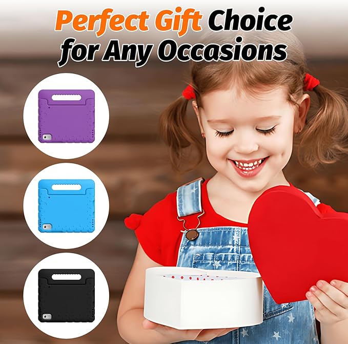 for Lenovo Tab M9 Case, New Kids Heavy Duty Cover with Convertible Handle Stand for Lenovo Tab M9 9.0 Inch 2023, Blue