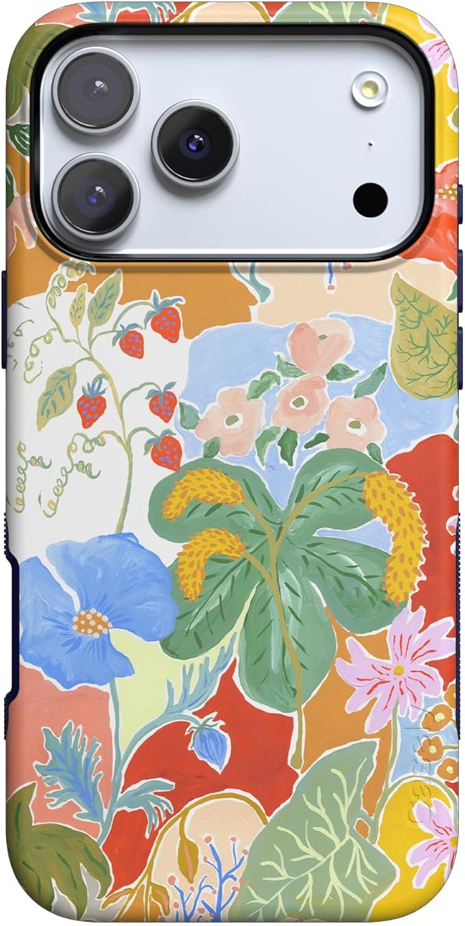 Casely iPhone 17 Pro Case | Botanical Blooms | Floral Patchwork | Compatible with MagSafe | Bold Protective Design