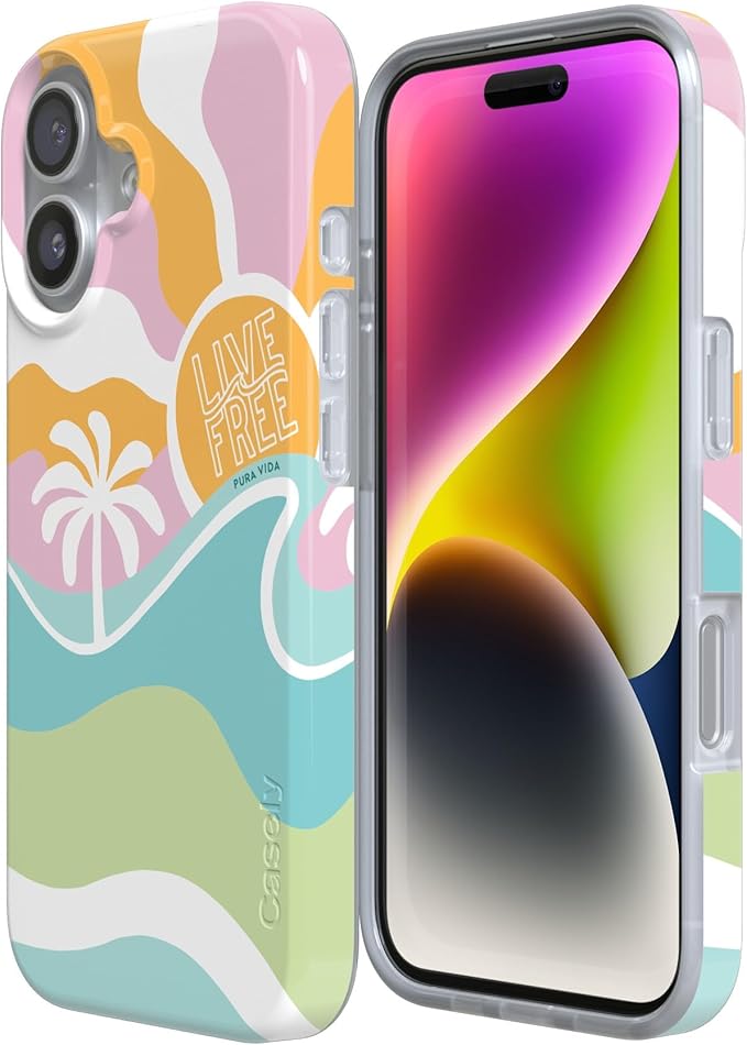 Casely iPhone 17 Case | Tropical Dreams | Pura Vida | Compatible with MagSafe | Classic Ultra Slim Design