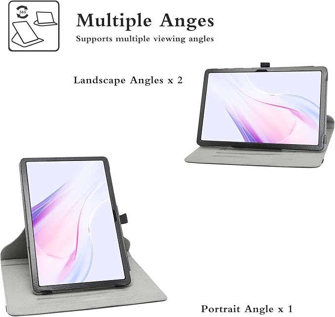 MAMA MOUTH for Galaxy Tab A9 Plus Rotating Case,360 Degree Rotary Stand with Cute Pattern Cover for Samsung Galaxy Tab A9 Plus 2023 (SM-X210 /SM-X215 /SM-X216) 11" Tablet,Black