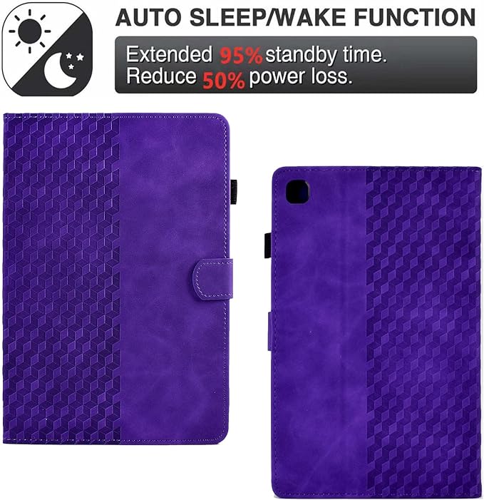 Case for Samsung Galaxy Tab S6 Lite 2024/2022/2020 10.4 inch Case SM-P620/P625/P610/P613/P615/P619 PU Leather Folio Magnetic Cover Card Holder with Pen Holder,Purple