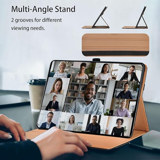 Case for Samsung Galaxy Tab A9 Plus/A9+ 11 Inch 2023 Cover (Model SM-X210/SM-X216/SM-X218) Case Multi-Angle Viewing Stand with Hand Strap Galaxy Tab A9 Plus Case,Blue