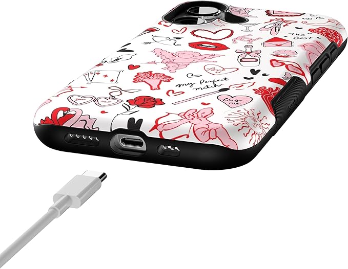Casely iPhone 17 Case | Cupid's Touch | Collage | Bold Protective Design | Compatible with MagSafe
