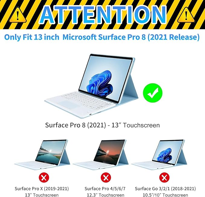 Case for 13 Inch Microsoft Surface Pro 8 (2021 Release) PU Leather Slim Lightweight Multiple Angles Stand Smart Cover with Auto Wake/Sleep for 2021 Surface pro 8 13 Inch, Chinese Dragon