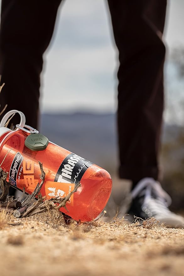 URBAN ARMOR GEAR UAG Compatible with AirTag Case Scout Rugged Anti-Scratch Lightweight Silicone Protective Cover Holder with Carabiner Attachment for Keys, Pets, Backpacks - Black