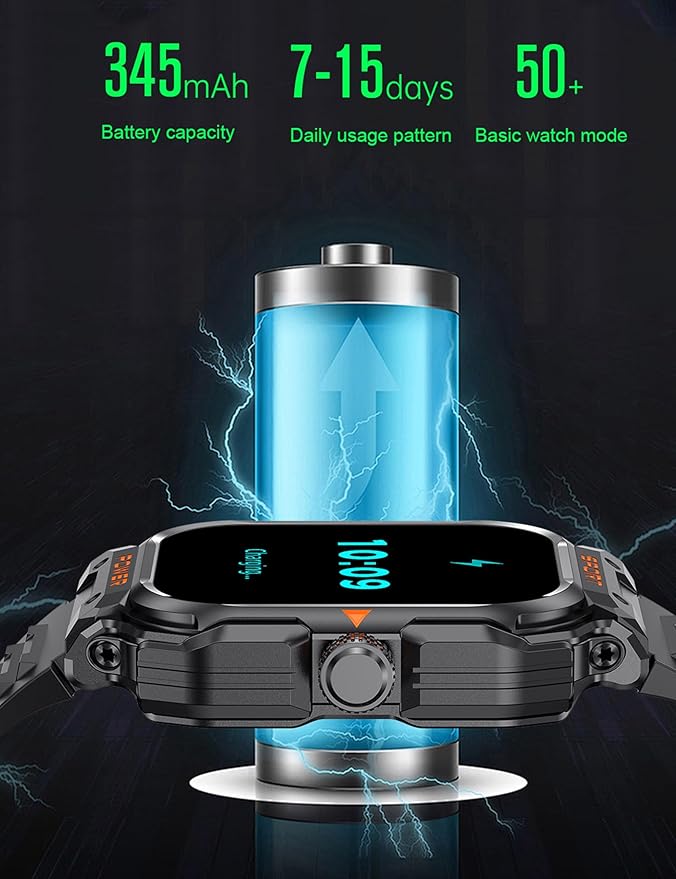 ZJX Smart Watch with Earbuds,2.01" HD Touch Screen Headset Sports Smart Watch for Man Women for iPhone Android,Bluetooth Fitness Tracker Smartwatch, Message Notification, Answer, Dial Calls