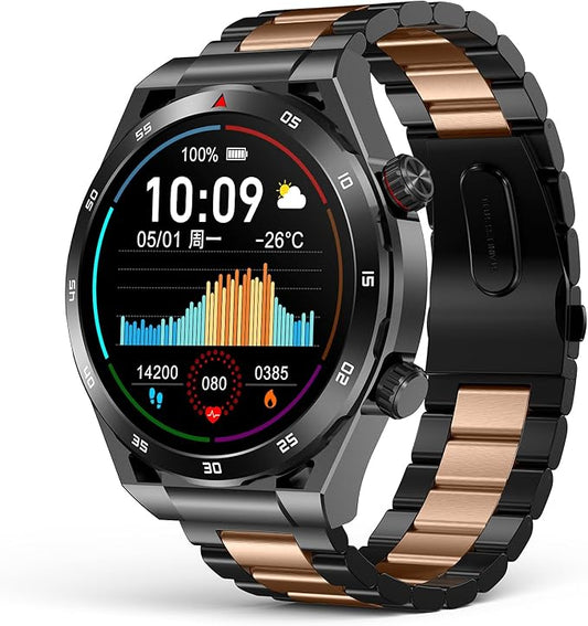 Smart Watches with Bluetooth Call, Fitness Watch with Blood Pressure/Heart Rate/Sleep/SpO2, 1.39" HD Smartwatches for Men Women, IP67 Waterproof for Android iOS, Comes with Replaceable Silicone Strap