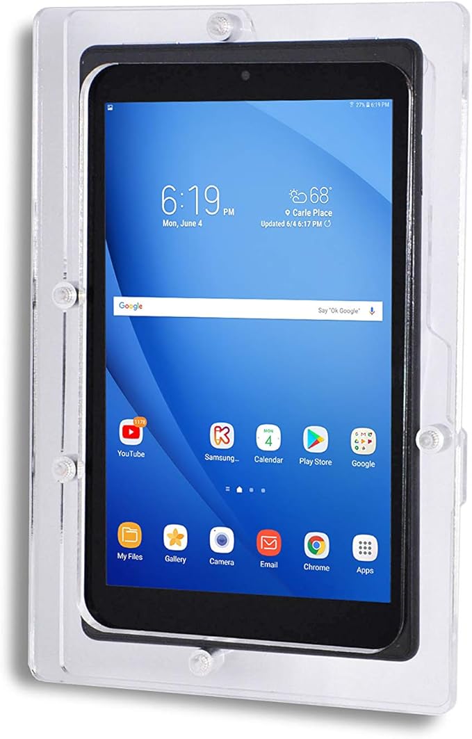 TABcare Security Anti-Theft Acrylic VESA Enclosure for Amazon Fire HD 10 2021, HD 10 Plus with Free Wall Mount Kit (Clear, Fire HD 10 2021 HD 10 Plus)