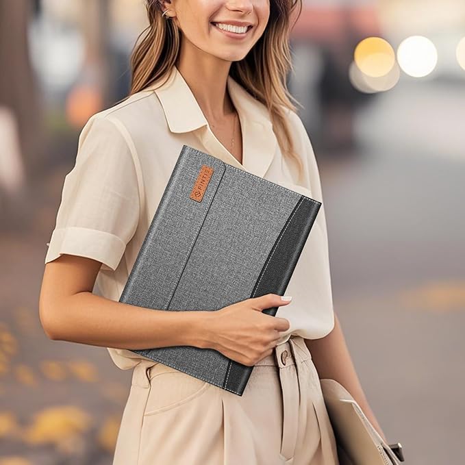 Fintie Case for Samsung Galaxy Tab S10 FE Plus 13.1 Inch 2025 Model (SM-X620/X626) with Built-in S Pen Holder, Multiple Angle Portfolio Business Cover with Pocket Auto Sleep/Wake, Gray