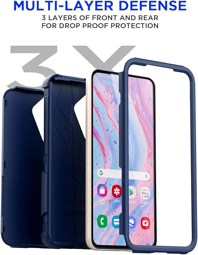 AICase for Samsung Galaxy S25 Plus Case,3-Layer Heavy Duty Pocket-Friendly Rugged Durable Military Grade Protection Shockproof/Drop Proof/Dust Proof Protective Cover for Galaxy S25 Plus 2025_2