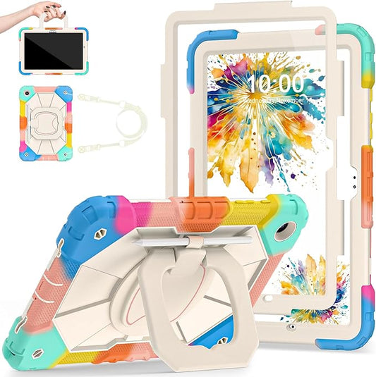 Case for Samsung Galaxy Tab A9+/ A9 Plus Case 11" 2023 (SM-X210/X216/X218) with Screen Protector/360 Rotating Stand,Military Grade Shockproof Cover for Galaxy Tab A9 Plus Cases