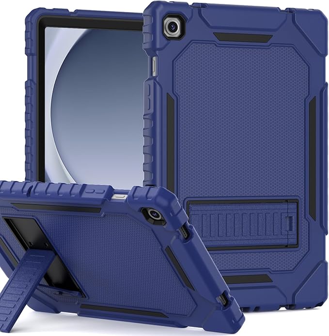 Grifobes for Samsung Galaxy Tab A9 Plus 11 Inch 2023 Cases, Heavy Duty Shockproof Rugged Cover for New Samsung Tablet A9+ 11" Case (SM-X210/X216/X218) with Kickstand for Kids, Navy Blue