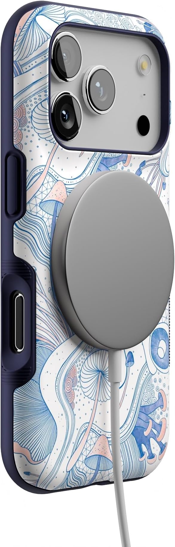 Casely iPhone 17 Pro Case | The Fun Guy | Enchanted Forest Mushroom Floral | Bold Protective Design | Compatible with MagSafe