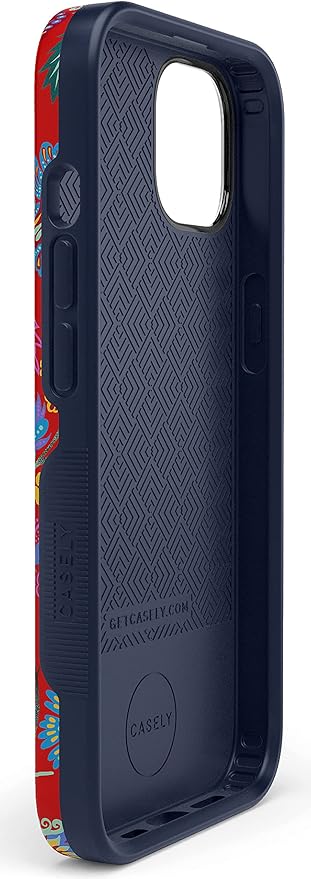 Casely iPhone 14 Case | Painted Flowers | Frida Kahlo Floral Girly | Compatible with MagSafe | Bold Protective Design