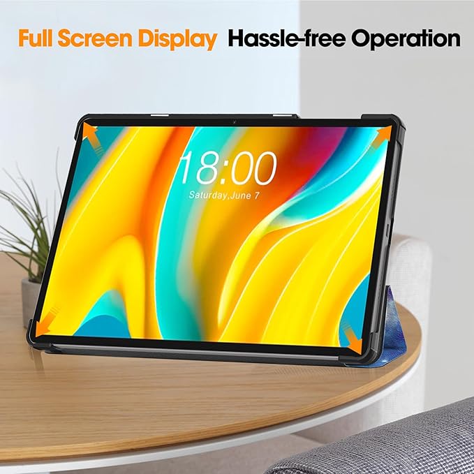 Case for TECLAST T50 Pro 11 inch Tablet, Folding Folio Ultra-Thin PU Leather Stand Case Cover for Teclast T50 Pro Outer Space