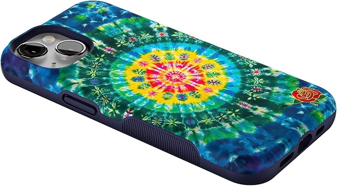 Casely iPhone 14 Case | Veneta Tapestry | Grateful Dead Tie Dye | Compatible with MagSafe | Bold Protective Design