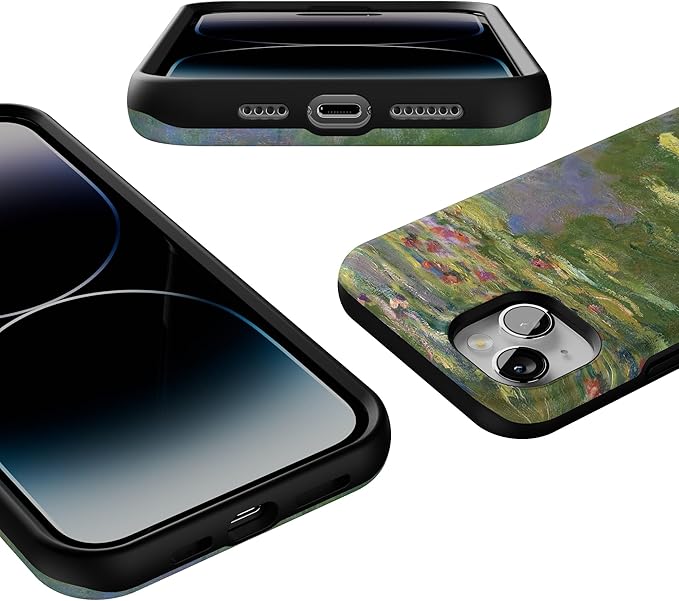 Casely iPhone 14 Case | Monet’s Water Lilies | The Met Museum Collection | Compatible with MagSafe | Bold Protective Design