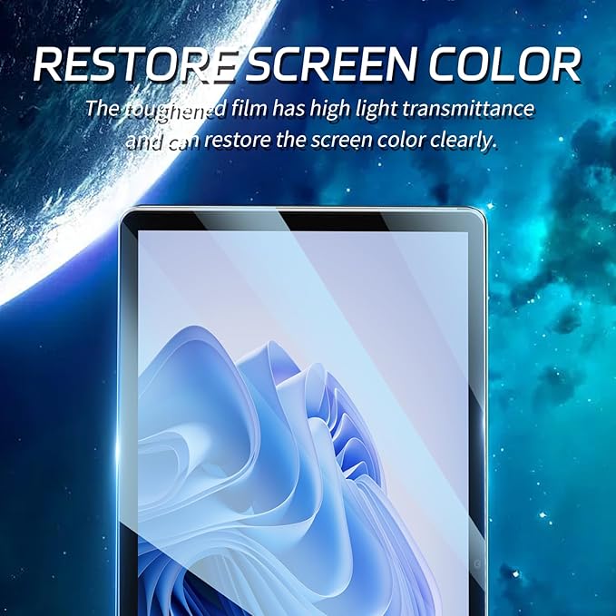 ZenRich [2Pack Anti Blue Light Tempered Glass Screen Protector for Surface Pro 11 /Pro 10 /Pro 9 /Surface Pro 8 /Surface Pro X with Anti-Glare/ 9H Hardness/Bubble Free/Case Friendly, Pen Compatible