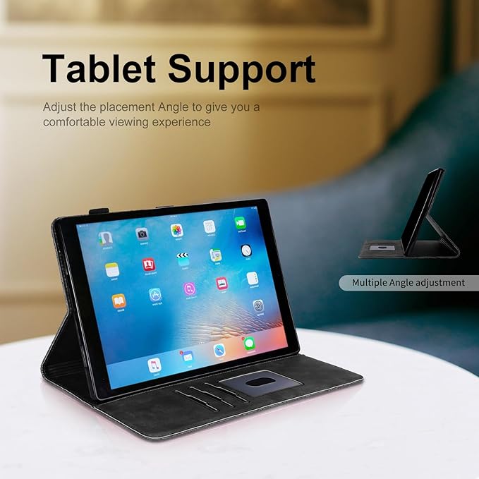 Case for Samsung Galaxy Tab A9 Plus 11 Inch 2023 Tablet Cover PU Leather Magnetic Closure Protective Card Slots Wallet for Samsung Galaxy Tab A9 Plus 11 Inch 2023 Black