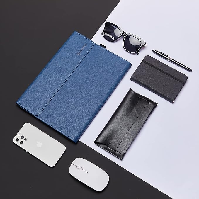 Omnpak Case for Microsoft Surface Pro 7 Plus /7/6 /5/4 with Stylus Holder, Multiple Angle Polyester Slim Lightweight Cover, Compatible with Type Cover Keyboard (Not Include Keyboard)