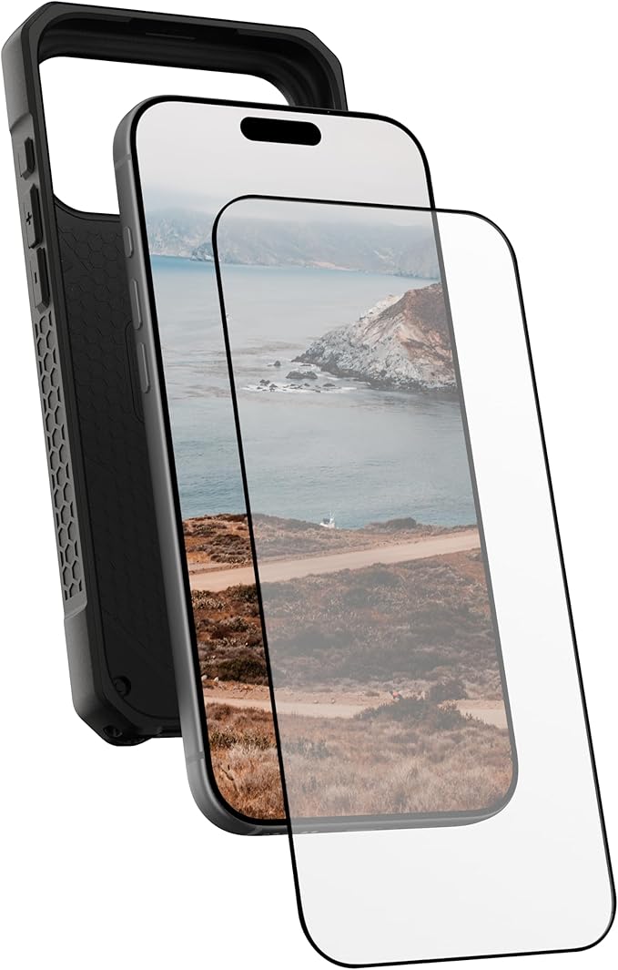 URBAN ARMOR GEAR UAG Designed for iPhone 17 Pro Max Screen Protector 6.9" Glass Shield - Anti-fingerprint HD Clarity Shatter Proof Tempered Glass,Clear