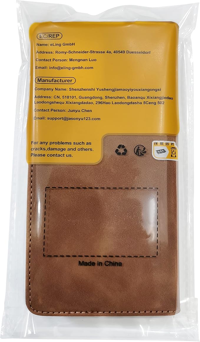 Jasonyu Flip Wallet Case for Samsung Galaxy A15 5G,Leather Magnetic Folio Cover with Card Holder,Kickstand - TPU Shockproof Durable Protective Phone Case,Brown