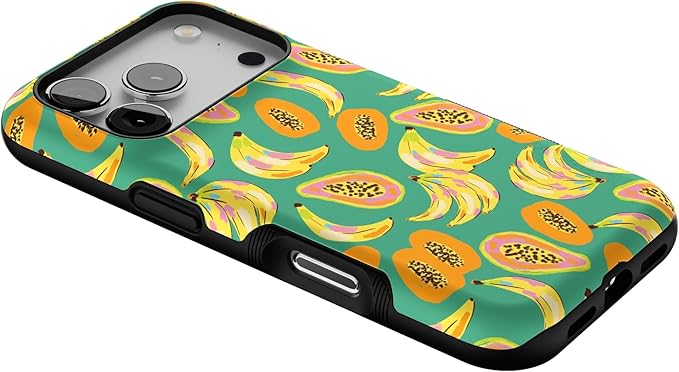 Casely iPhone 17 Pro Case | Papaya Palms | Dippin' Daisy's Tropical Vacation | Bold Protective Design | Compatible with MagSafe