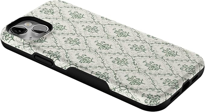 Casely iPhone 14 Case | Sage Tapestry | Floral Vines | Compatible with MagSafe | Bold Protective Design