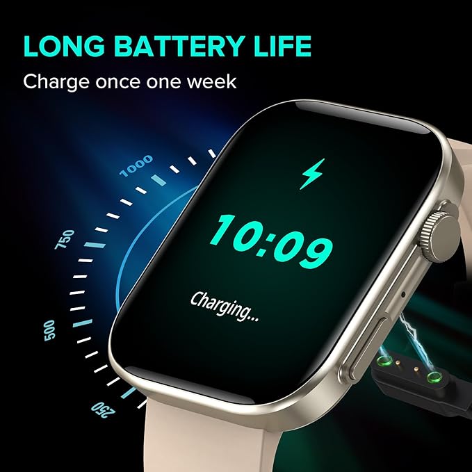 BRIBEJAT Smart Watch for Men Women (Make/Answer Call), HD 2.01'' Smartwatch IP68 Waterproof, Fitness Tracker Pedometer SpO2/Heart Rate/Sleep Monitor, Compatible with iPhone Samsung iOS Android Phone