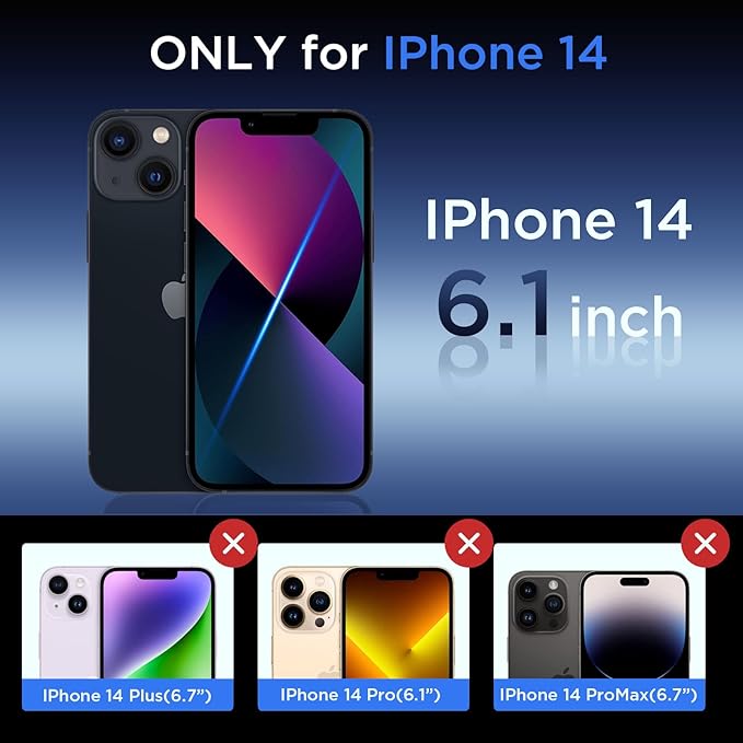 for iPhone 14 Case Compatible with Magsafe, Built-in Invisible Stand [Military Drop Protection] Strong Magnetic Shockproof Slim Protective Phone Case Cover for iPhone 14 6.1" (Gray)