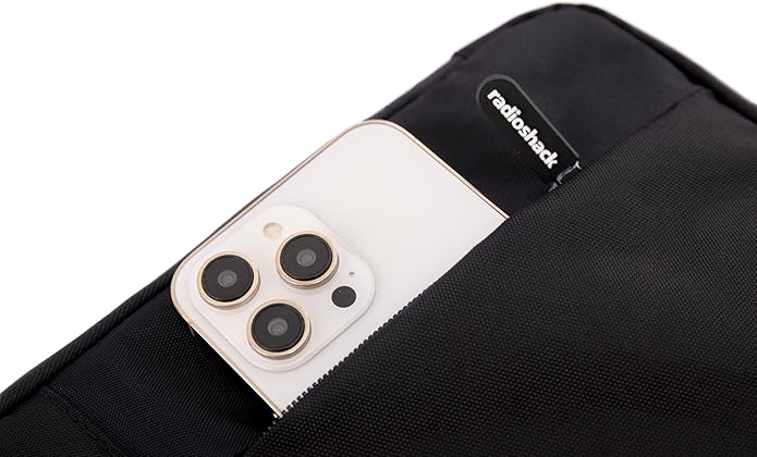 RadioShack Protective Tablet Case for iPad and for Android Tablets with Extra Pockets for Additional Accessory Storage, Black