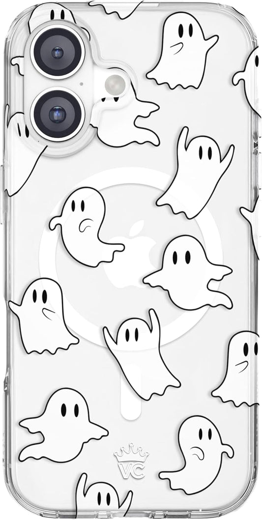 VELVET CAVIAR Case for iPhone 17 | Compatible with MagSafe | 10ft Drop Tested | Halloween Cases for Women | Ghosted Clear