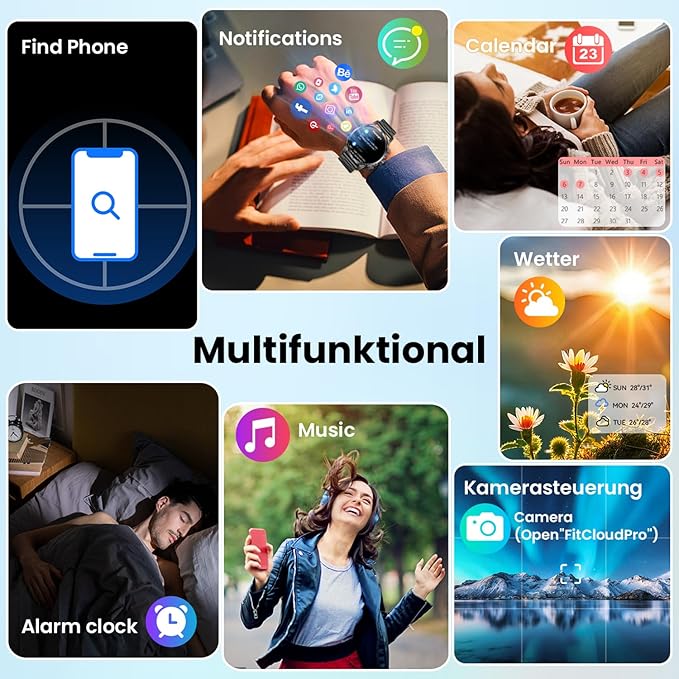 Indestructible Military Smart Watches for Men (Answer/Make Call) 1.85 Amoled IP67 Waterproof Smartwatch with Flashlight 129 Sports Mode Fitness Tracker 100 Days Battery for Android iPhone Black