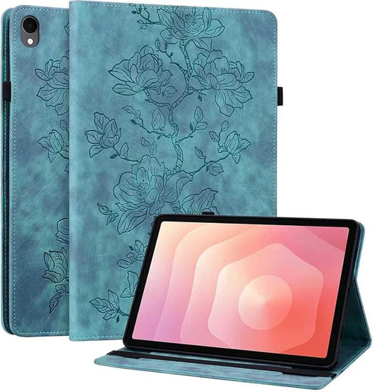 Case for Samsung Galaxy Tab S11 2025 11 inch (SM-X736B/X730), Slim PU Leather Folio Cover with Multi-Angle Stand and Pen Holder, Light Green