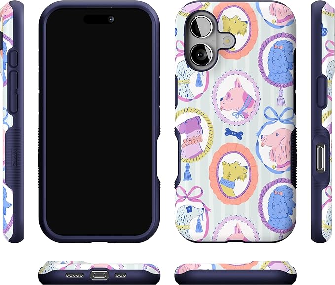 Casely iPhone 17 Case | Chateau Pups | French Dog | Bold Protective Design | Compatible with MagSafe