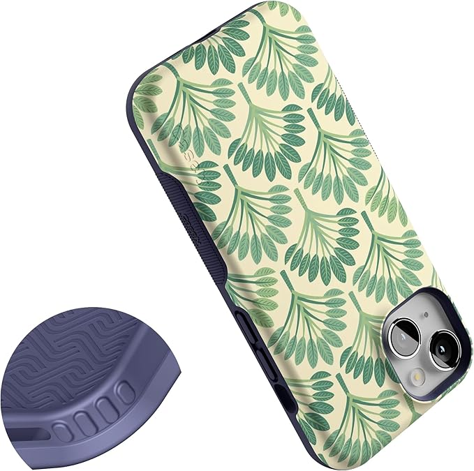 Casely iPhone 14 Case | Palm Royale | Palm Beach | Compatible with MagSafe | Bold Protective Design