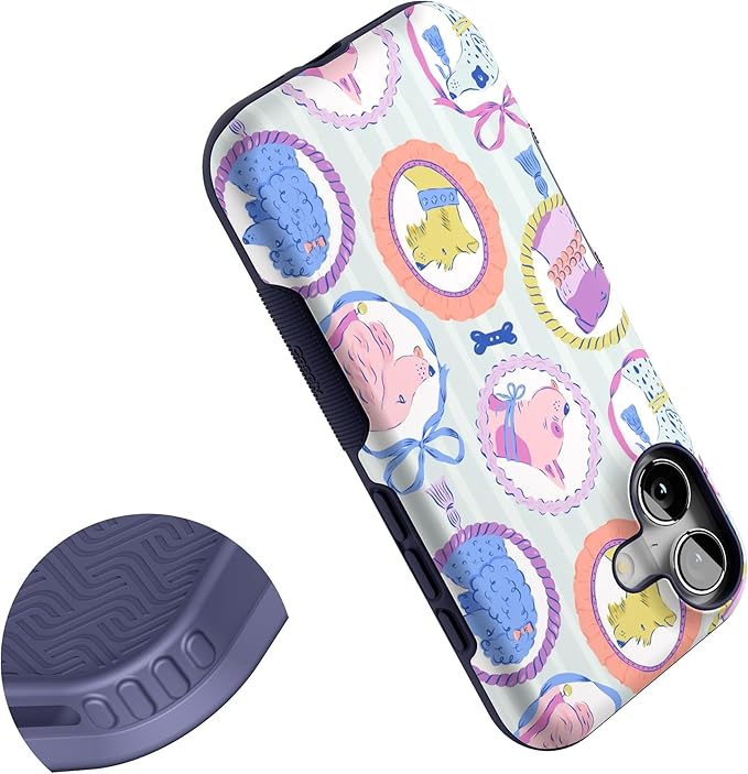 Casely iPhone 17 Case | Chateau Pups | French Dog | Bold Protective Design | Compatible with MagSafe