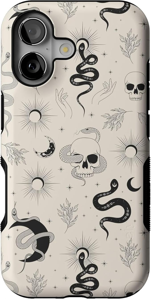 Casely iPhone 17 Case | No Further Explanation | Snakes & Skulls | Bold Protective Design | Compatible with MagSafe