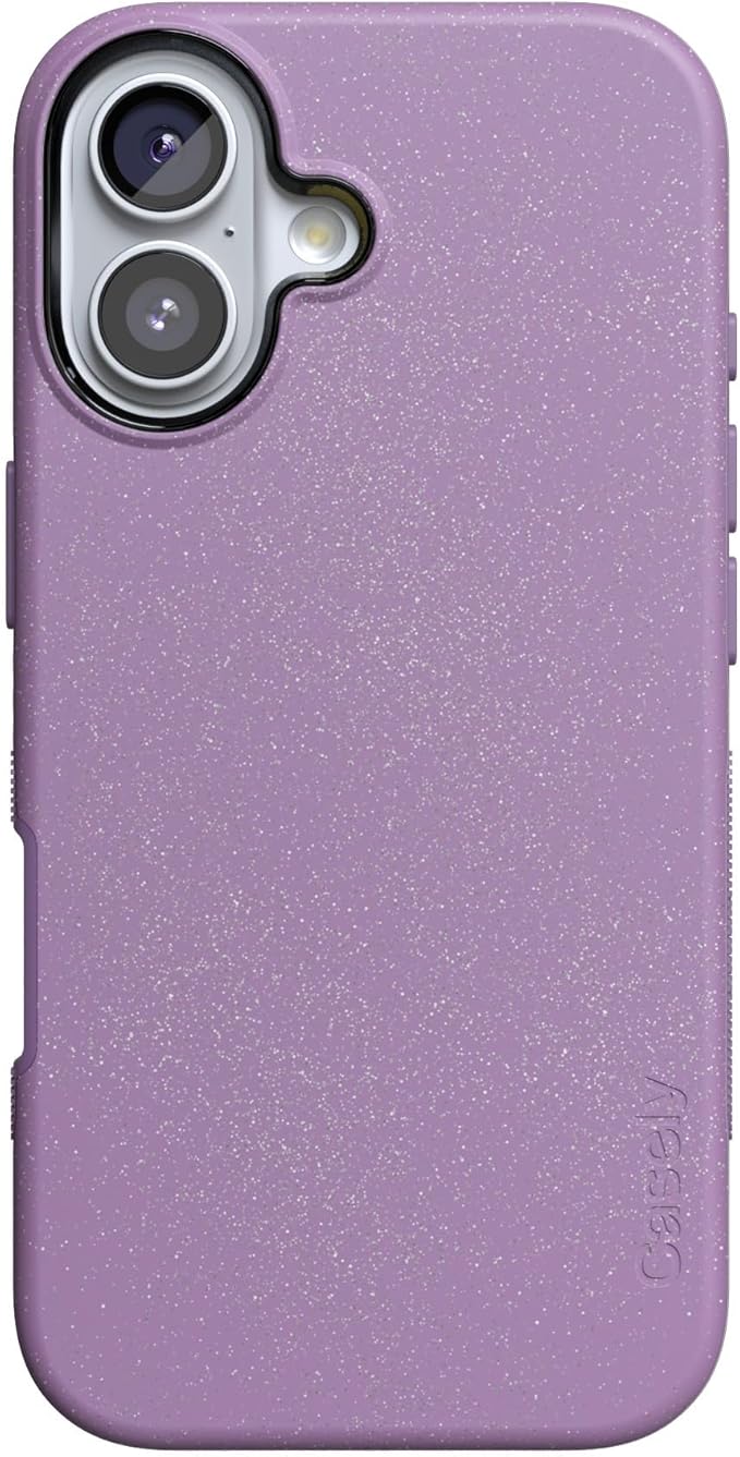 Casely iPhone 17 Case | Lavender Waves | Purple Shimmer | Compatible with MagSafe | Bold Protective Design