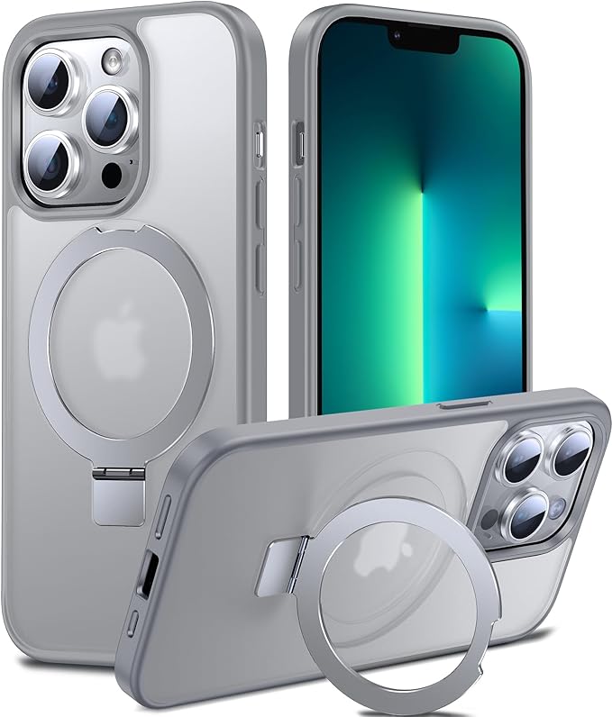3-in-1 [Magnetic+Kickstand+Ring Holder] for iPhone 13 Pro Max Case Stand Ring Holder Compatible with MagSafe, Military Shockproof Protective iPhone 13 Pro Max Phone Case Kickstand Cover