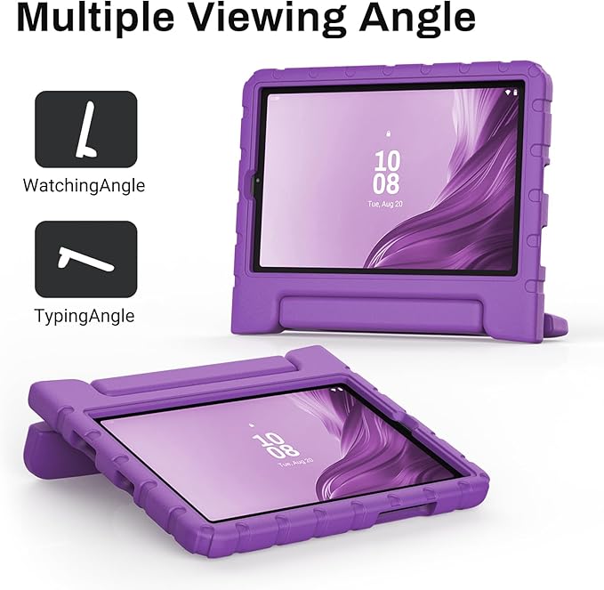 Kids Case for Lenovo Tab M9 2023 9 Inch (TB310FU / TB310XU),Light Weight Shockproof Convertible Handle Stand Kids Case Cover for Lenovo Tab M9 Tablet 9 Inch 2023 (Purple)
