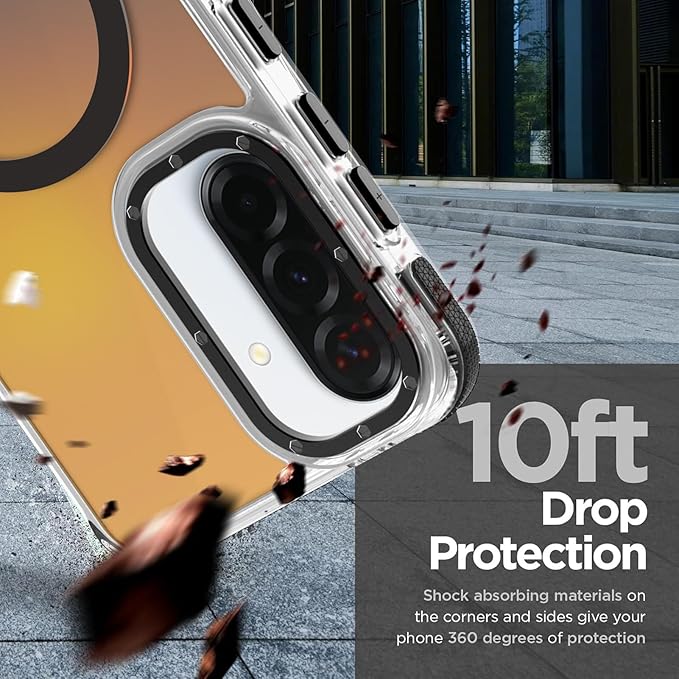 MOWIME Magnetic Case for Samsung Galaxy A36 5G [Compatible with Magsafe] [Cute Fashion Fluorescent Design] [1 Screen Protector] Slim Translucent Matte Case for Galaxy A36 5G 6.7", Black