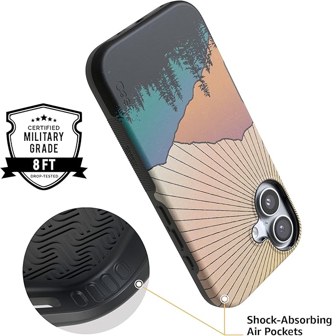 Casely iPhone 17 Case | Golden Hour | Mountain Sunset | Compatible with MagSafe | Bold Protective Design