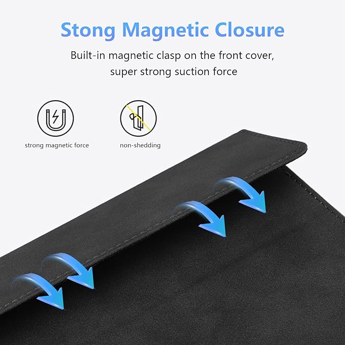 Case for 10-inch Microsoft Surface Go 4/3/2/1, Multiple Angle Viewing, Stylus Holder, Light Heat Dissation, Compatible with Type Cover Keyboard, Black