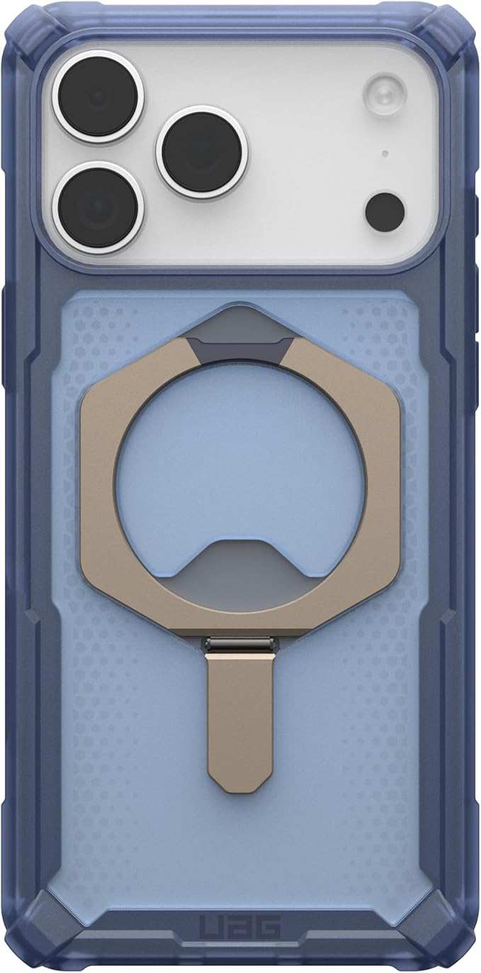 URBAN ARMOR GEAR UAG Designed for iPhone 17 Pro Max Case with Kickstand Plasma XTE - Compatible with MagSafe Translucent Military Grade Protective Cover, Cloud Blue